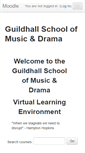 Mobile Screenshot of moodle.gsmd.ac.uk