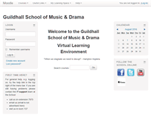Tablet Screenshot of moodle.gsmd.ac.uk